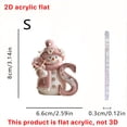 thumbnail image 3 of 26 English Letter Christmas Ornament Christmas Tree Decoration 2D Acrylic Decoration Car Rearview Mirror Ornament, 3 of 5