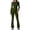 Green, variant on Shapewear Tummy Control Womens Sexy Open Back Long Sleeve Flared Bottom Pants Romper Bodycon Jumpsuit