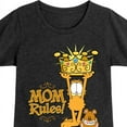 thumbnail image 3 of Garfield - Mother's Day - Mom Rules - Toddler & Youth Girls Short Sleeve Graphic T-Shirt, 3 of 5