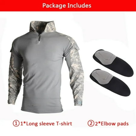 

Hiking Camping Outfit Men‘s Tactical Camo Suit Airsoft Military Combat Uniform Multicam CP Cargo Pants & Shirt for Outdoor Activities