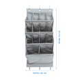 thumbnail image 2 of USHOBE 1Jgo Organizador Colgante Para Puerta De Tela Oxford Negro Multiusos Para Dormitorio Y Oficina, 2 of 6