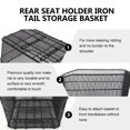 thumbnail image 3 of Miangastore Portable Basket Durable Storage Basket Rear Seat Holder Iron Tail Storage Basket for Bike Riding Cycling, 3 of 9
