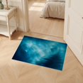 thumbnail image 2 of ODIKA 2'x3' Ultra-Soft Accent Mat, Blue Misty Celestial Landscape Ethereal Mountain Scene with Moonlit Sky Washable, Bare feet friendly, Easy Care Indoor rug for Bedside, Footrest, 2 of 7