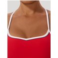 thumbnail image 6 of PISONIC 2pcs Women's High-Waisted Yoga Running Gym Set - Quick-Dry Breathable Workout Outfits with Cross-Back Strap Sports Bra & Leggings, 6 of 11