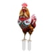 thumbnail image 2 of Decoración navideña de gallinas en forma de enchufe | Estaca de animales de granja para jardín al aire libre | Decoración acrílica de animales para jardín para exhibir en Navidad, 2 of 5