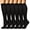 Black, variant on 6 Pairs Sport Compression Socks - 15-20mmhg Graduated Knee-High Support for Men and Women, Ideal for Soccer, Running, and Nurses(Black-XXL)