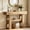 Light Brown, variant on Fnova 41.34" Farmhouse Console Table, Narrow 2-Tier Wood Entryway Table with Storage Shelf, Sofa Table for Living Room, Hallway, Behind Couch, Dark Brown