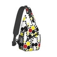 thumbnail image 2 of ZICANCN Crossbody Sling Bags for Women Men,Geometric Circle Point Casual Shoulder Backpacks for Hiking Daypacks, 2 of 9