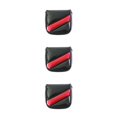 thumbnail image 3 of Eigraketly PU Golf Head Covers Simple Sport Equipment Regalos para golfistas Hombres Multicolor Tetragon Funda protectora Push Rod Sleeve Black Negro 3piezas, 3 of 6