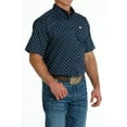 thumbnail image 3 of Cinch Navy Blue Geometric Print - Mens Shirt  - Mtw1111443, 3 of 4
