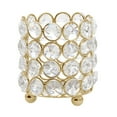 thumbnail image 4 of Balsa Circle 4" Crystal Candle Holder Wedding Centerpiece Gold, 4 of 6