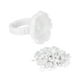 thumbnail image 4 of Dekaim 100 Uds. De Anillos de Pegamento de Flores, Extensiones de pestañas, Copas de Pegamento, portaherramientas para Extensiones de pestañas(Blanco), 4 of 5