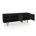 thumbnail image 3 of Liberty 62.99" Mid Century - Modern TV Stand with 3 Shelves and 2 Doors, Black, 3 of 10
