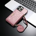 thumbnail image 2 of Tarise iPhone 14 Pro Max Wallet Case Cover for Women Men, iPhone 14 Pro Max Case with Strap, Glitter PU Leather Crossbody Strap RFID Blocking Phone Case for iPhone 14 Pro Max 6.7 inch 2022, Pink, 2 of 7