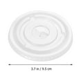 thumbnail image 6 of 100Pcs Disposable Clear Lids Transparent Flat Lids Compact Cup Covers Cup Accessory, 6 of 6