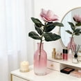 thumbnail image 4 of 14.2in Pink Artificial Magnolia Stalks - Faux Flower Bouquet, Soft Silk-Coated Decor, Durable for Vase Arrangement, Table Centerpiece, Wedding & Home Party Accent, 1pc, 4 of 6