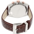 thumbnail image 3 of Kenneth Cole Men's KC8042 Classic Brown Leather Strap Silver Dial Chronograph Watch, 3 of 3
