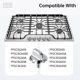 thumbnail image 5 of 5304525746 Perilla de quemador compatible con Frigidaire, reemplazar la perilla de control 5304504839, reemplazos de perillas de estufa, perillas de control de rango de quemador, 5 of 6