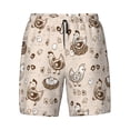 thumbnail image 4 of Lsque Mens Swim Trunks Retro Rooster Pattern - Bathing Suit Compression Liner - Beach Swim Shorts Swimwear - (S-3XL) - Stretch Quick Dry -, 4 of 9