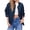 Sea Blue, variant on Women Oversized Casual Fully Lined Zip Up Jacket Coats with Pockets
