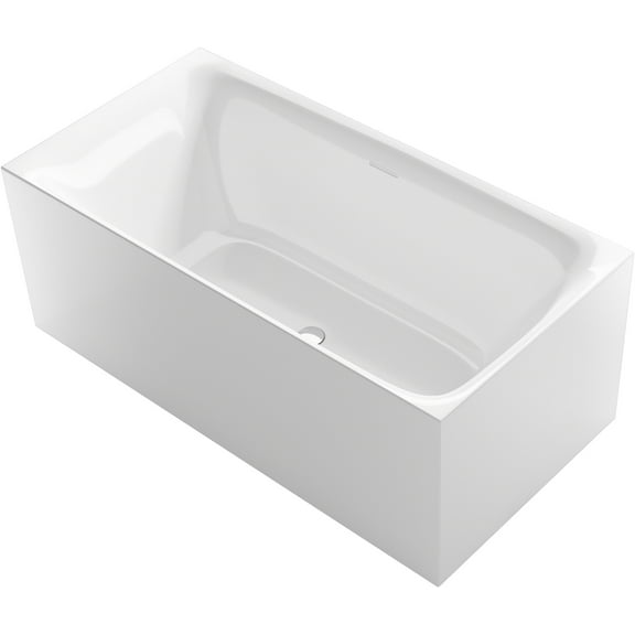Sterling 96135 Unwind 60" Free Standing Acrylic Soaking Tub - Non Slip White