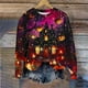 thumbnail image 1 of Ailaofu Spooky Season Sweatshirts Halloween Sweatshirt Women - Halloween Graphic Crewneck Tops Casual, 1 of 5