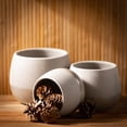 thumbnail image 3 of Sullivans Speckled Gray Two-Toned Ceramic Planters Set of 3, 6"H, 5"H & 4.5"H Gray, 3 of 6