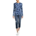 thumbnail image 3 of Time and Tru Women's Thermal Top with Long Sleeves, 3 of 5