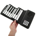 thumbnail image 3 of WHAMVOX Foldable 1Set Electric Piano Keyboard For Travel Suitable For Musicians In Black Silicone, 3 of 8