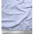 thumbnail image 1 of Soimoi Cotton Voile Fabric Leaves & Buds Flower Printed Craft Fabric by The Yard 56 Inch Wide, 1 of 1