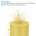 thumbnail image 3 of Unique Bargains Tulle Rolls Fabric Spools 6' 100 Yards Yellow for Decoration Wrapping Wedding DIY Crafts, 3 of 5