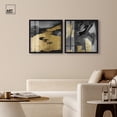 thumbnail image 3 of Glamorous Black and Gold Luxe Pair Shadowbox Print Gold Wall Art Set by Art Remedy, Black Frame, 20 x 20, 3 of 6