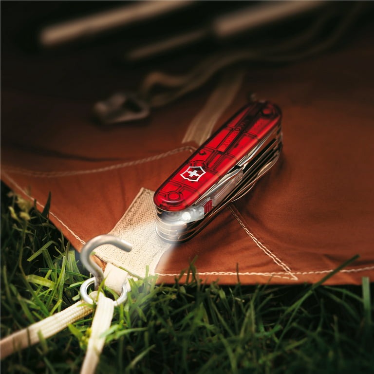 Victorinox Huntsman Lite 21 Function Red Transparent Pocket Knife 