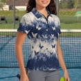 thumbnail image 3 of Whosucclay Butterfly Pattern Design Polo Shirts for Exercise Golf, Lightweight Polyester Tennis Shirts Breathable Quick Dry Golf Shirt Size Large, 3 of 10