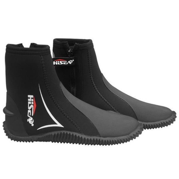 5mm Neoprene Dive Boots Wetsuit Boots with Side Zipper for Men and