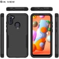 thumbnail image 5 of Xpression Cover for Samsung Galaxy S24+ /S24 Plus 5G Tough Hybrid Shockproof Silicone Rubber TPU + Hard PC Heavy Duty Three Layer Protection Phone Case - Black, 5 of 9