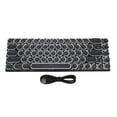 thumbnail image 2 of Clavier de jeu RVB TW1870 Filaire, Clavier mécanique de rétroéclairage LED 68 touches, disposition compacte 60 %, puissance USB C, modes multi-RGB, 2 of 7