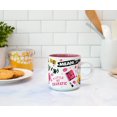 thumbnail image 4 of Taza plateada con iconos de Buffalo Mean Girls, apilable, 380 ml, 4 of 9