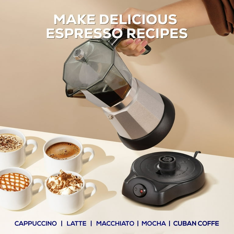 Universal, Electric Moka Pot, 6-Cup, Italian Coffee Maker