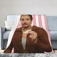 thumbnail image 4 of Pedro Pascal Blanket, Funny Aesthetics Graphic Throw, Cozy All Season Blankets Flannel Warm Air Conditioning Blanket for Bed Living Room Bedroom 50"X40", 4 of 6