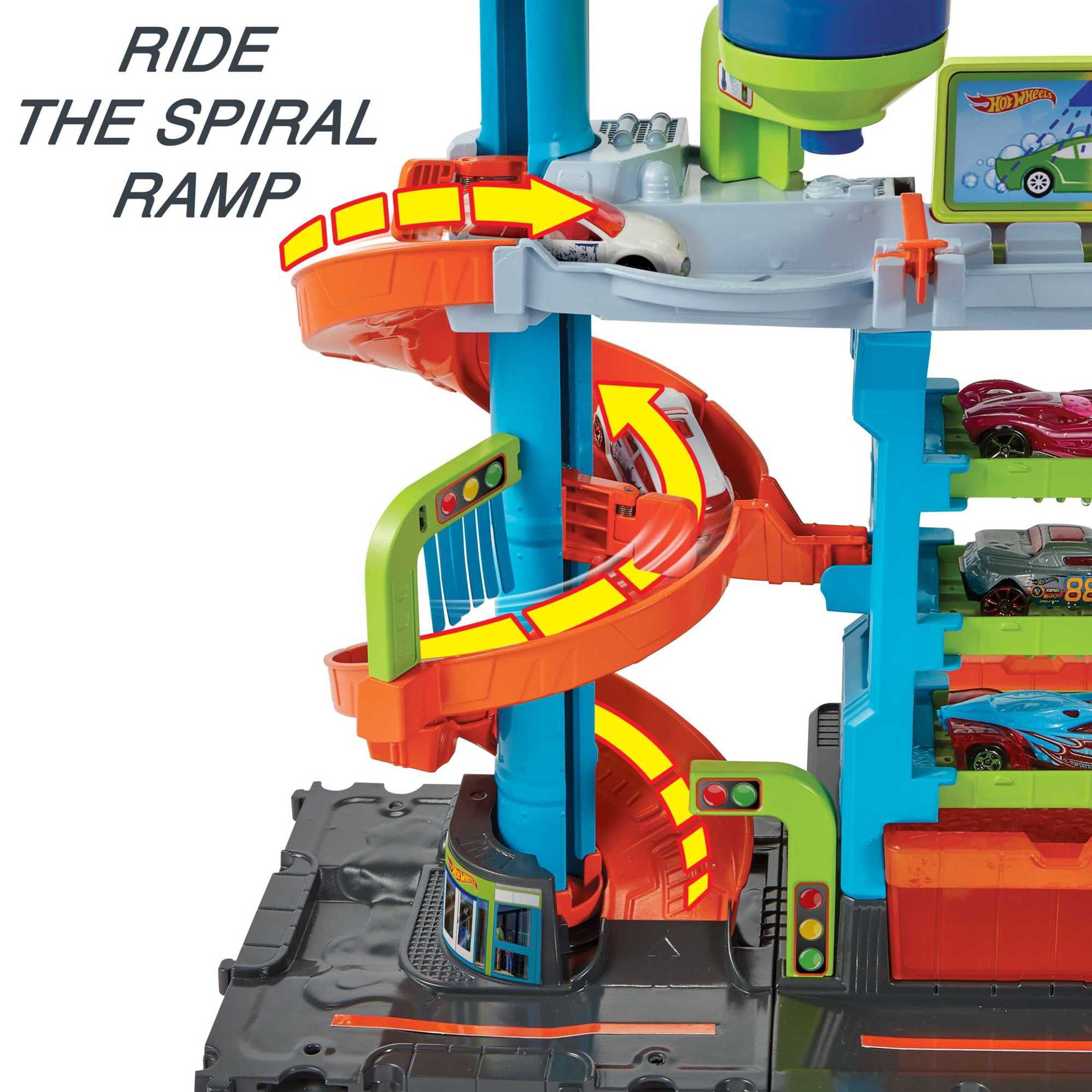 Hot Wheels City Mega Car Wash Playset with ColorChange Features and NoMess Bonus  (图5)