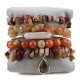 thumbnail image 1 of Set de pulseras Bohemian Stacked para mujer hechas a mano, 6 piezas, 1 of 1