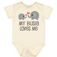 thumbnail image 3 of Inktastic My Busia Loves Me Childs Boys or Girls Baby Bodysuit, 3 of 5
