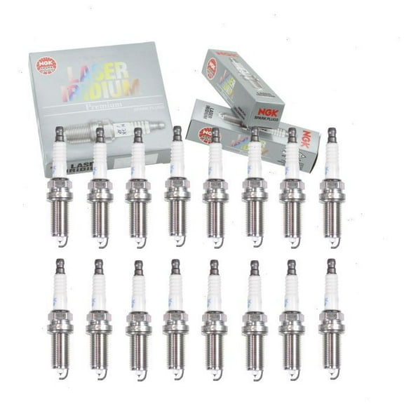 16 pc NGK Laser Iridium Spark Plugs compatible with Dodge Durango 5.7L V8 2009-2020