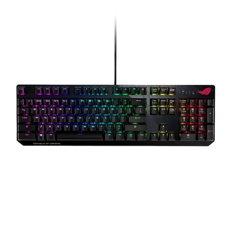 ASUS ROG Strix Scope RGB Mechanical Gaming Keyboard with Cherry MX Brown Switches, Aura Sync RGB Lighting, Quick-Toggle Shortcut, 2X Wider Ergonomic Ctrl Key for Greater FPS