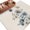 Beige, variant on Blue Grey Floral Area Rugs 5'x7', Washable Small Throw Rugs for Laundry Room Playroom, Watercolor Flowers Linen Texture Indoor Outdoor Rug Non-Slip Low Pile Carpet Runner Reversible Floor Mats