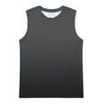 thumbnail image 2 of FAOWME Kids Boys Tank Top Sleeveless Crew Neck Solid Color Comfortable Breathable Loose Fit Tees For Casual Daily Wear,Black,7-8 Years, 2 of 4