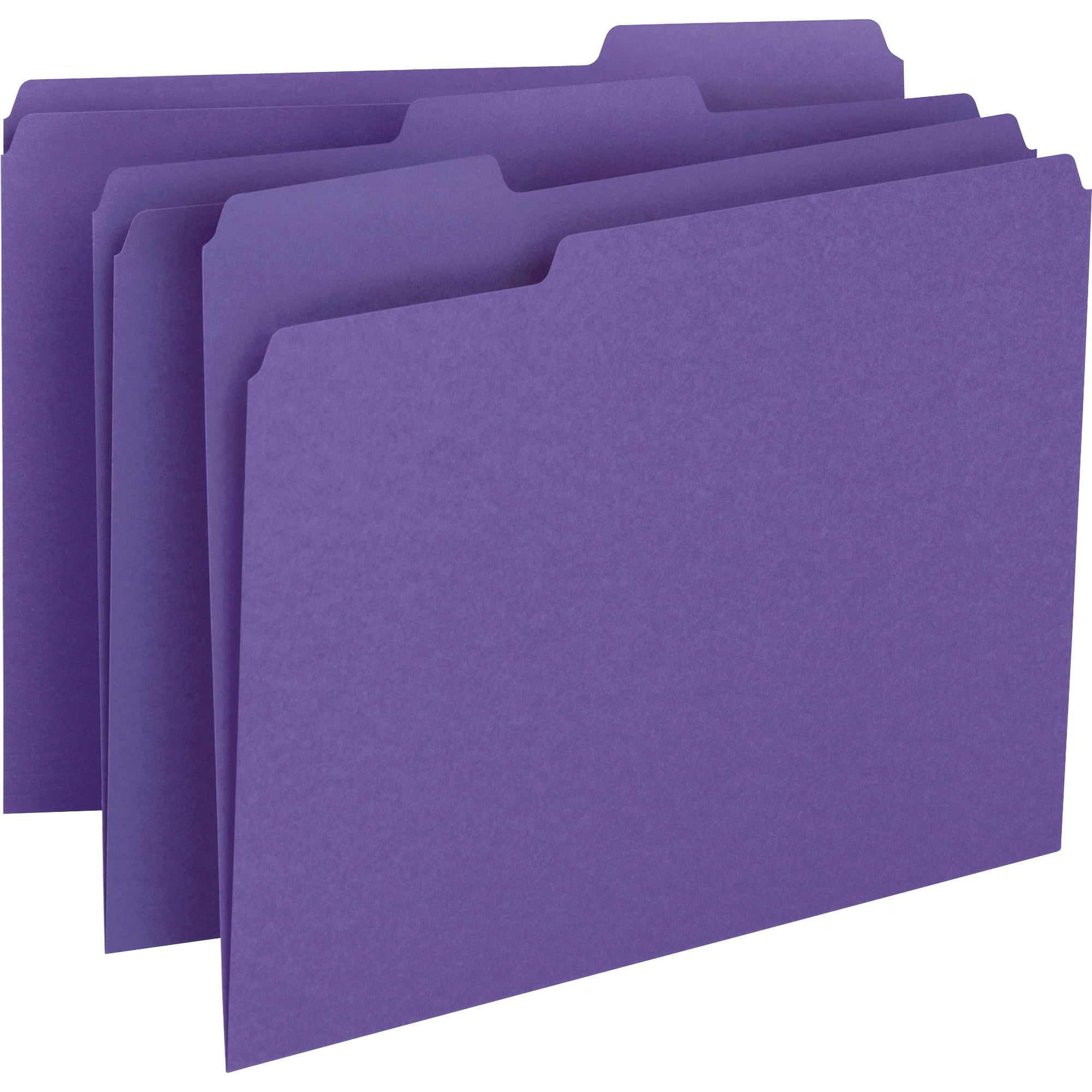 Smead File Folder, 1/3-Cut Tab, Letter Size, Purple, 100 per Box (13043)