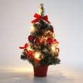 thumbnail image 3 of Árbol de Navidad de mesa de 20 cm con bayas de acebo, piñas, estrellas y adornos para las mejores decoraciones navideñas, 3 of 5