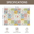 thumbnail image 3 of Placemat, Pioneer Flower Floral Print Pattern Place Mats Table Mat Set Of 2, PVC Washable Placemats for Party Kitchen Dining Decoration, 18x12 Inch, Fade Resistant, 3 of 6